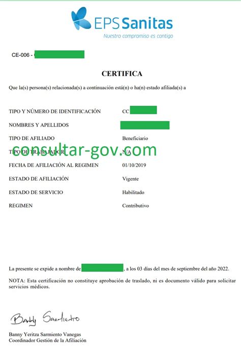 certificado eps sanitas en linea|EPS Sanitas: Citas en línea y certificado de afiliación